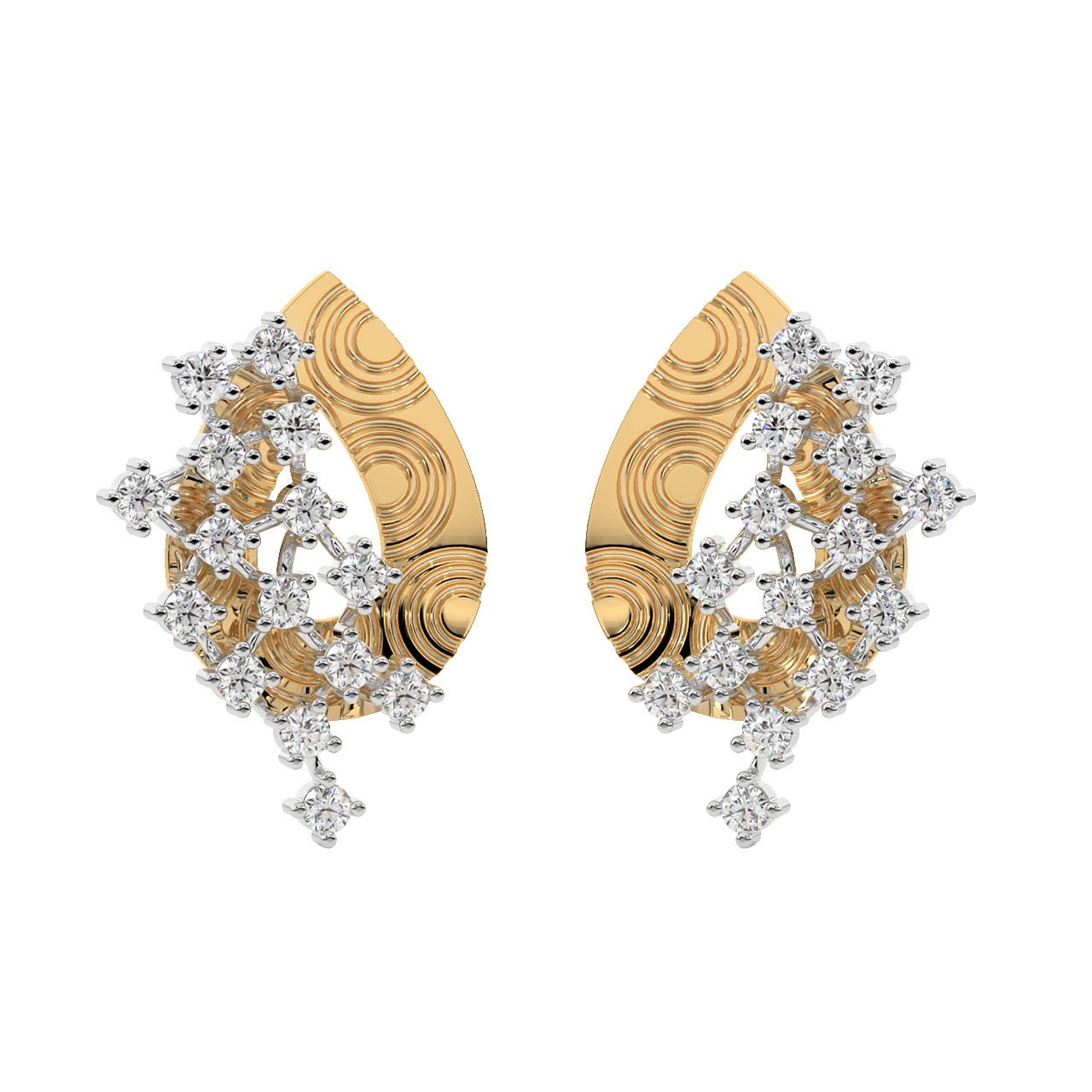 Ryan Round Diamond Stud Earrings